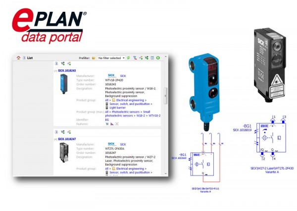 2881_2013_EPLAN Data Portal_en Do EPLAN Data Portalu přibylo přibližně 800 záznamů pro optické odrazné snímače a optické závory Sick. Celkem EPLAN Data Portal poskytuje přístup k více než 225 000 přístrojům od různých výrobců komponent.