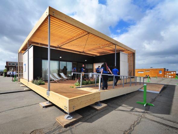 Čeští studenti se svým domem Air House získali třetí místo v celkovém hodnocení. Zdroj: Airhouse.cz