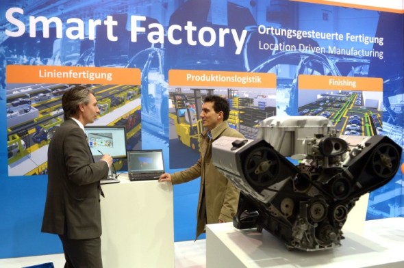 Velmi důležitým tématem veletrhu Hannover Messe budou projekty tzv. Digitální továrny blízké budoucnosti, postavené na vizi Průmyslu 4.0. Foto: Hannover Messe