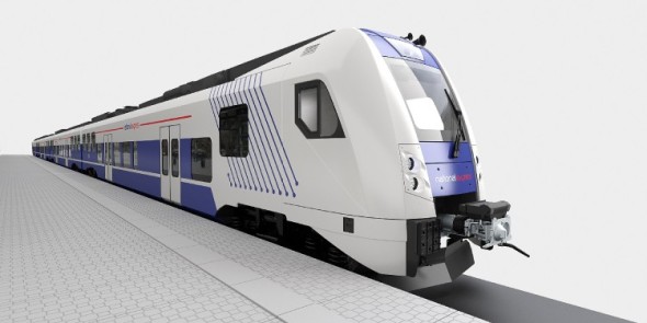 Příměststká souprava určená pro Norimberk a jeho okolí. Vizualizace: Škoda Transportation