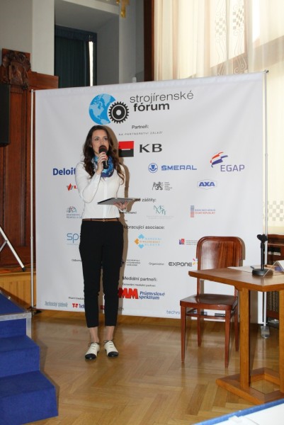 Daniela Písařovicová, moderátorka prvního a závěrečného bloku. Foto: Exponet