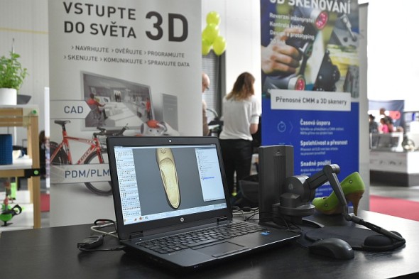 3Dexpo: skenování boty. Foto: PVA