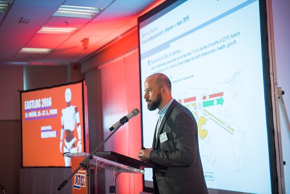 Ondřej Jašek na konferenci Eastlog. Foto: DB Schenker