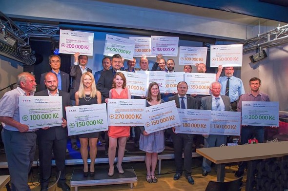 Momentka z předávání grantů. Foto: TPCA