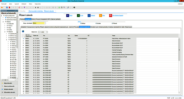 Infor CloudSuite Industrial. Zdroj: Infor