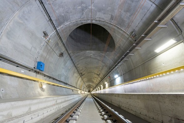 Technologie Siemens pro Gotthardský úpatní tunel. Foto: Siemens