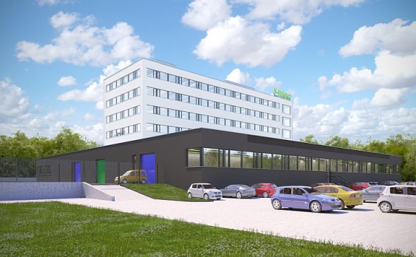 R&D centrum společnosti Valeo v České republice. Vizualizace: Valeo