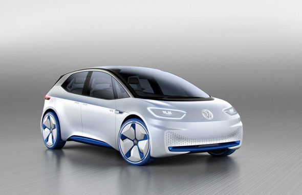 Koncept elektrického vozidla od VW. Zdroj: volkswagen-media-services.com