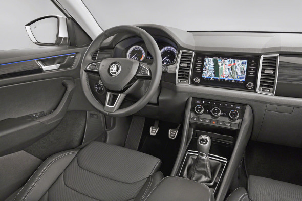 Interiér vozu Škoda kodiaq Zdroj: media.skoda-auto.com