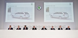 Členové představenstva ŠKODA AUTO během Výroční tiskové konference 2013.